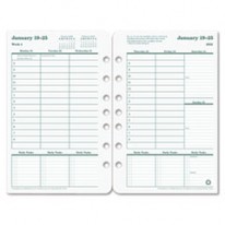 ORIGINAL DATED WEEKLY/MONTHLY PLANNER REFILL, JAN.-DEC., 5-1/2 X 8-1/2, 2013