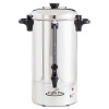 36-CUP PERCOLATING URN, STAINLESS STEEL