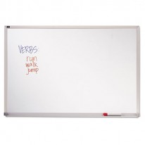 MELAMINE WHITEBOARD, ALUMINUM FRAME, 96 X 48