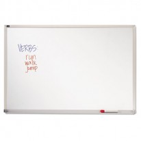 MELAMINE WHITEBOARD, ALUMINUM FRAME, 72 X 48