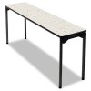TUFF-CORE FOLDING TRAINING TABLE, 72W X 18D, OFF-WHITE/PEWTER