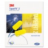 E-A-R TAPERFIT 2 SELF-ADJUSTING EARPLUGS, UNCORDED, FOAM, YELLOW, 200 PAIRS/BOX