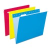 HANGING FILE FOLDERS, 1/5 TAB, LETTER, ASSORTED COLORS, 25/BOX