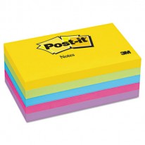 ULTRA COLOR NOTES, 3 X 5, FIVE COLORS, 5 100-SHEET PADS/PACK