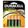 RECHARGEABLE NIMH BATTERIES WITH DURALOCK POWER PRESERVE TECH, AA, 4/PACK