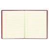 RED VINYL SERIES JOURNAL, 300 PAGES, 7 3/4 X 10 SHEETS, 8 1/4 X 10 1/2 BOOK, RED