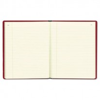 RED VINYL SERIES JOURNAL, 300 PAGES, 7 3/4 X 10 SHEETS, 8 1/4 X 10 1/2 BOOK, RED