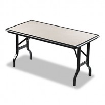 INDESTRUCTABLE RESIN RECTANGULAR FOLDING TABLE, 60W X 30D X 29H, GRANITE