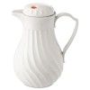 POLY LINED CARAFE, SWIRL DESIGN, 64 OZ. CAPACITY, WHITE