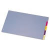 TABLOID-SIZE POLY INDEX DIVIDER, 5-TAB, ASSORTED COLORS