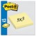 SUPER STICKY NOTES, 3 X 3, CANARY YELLOW, 12 90-SHEET PADS/PACK