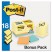 BONUS PACK POP-UP REFILLS 3 X 3, CANARY YELLOW/AST., 100-SHEET 18/PACK