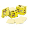 SUPER STICKY NOTES, 4 X 4, LINED, CANARY YELLOW, 12 90-SHEET PADS/PACK