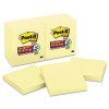 SUPER STICKY NOTES, 3 X 3, CANARY YELLOW, 12 90-SHEET PADS/PACK