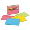 SUPER STICKY LARGE FORMAT NOTES, 6 X 4, ELECTRIC GLOW, 8 45-SHEET PADS/PACK