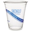 BLUESTRIPE RECYCLED CONTENT CLEAR PLASTIC COLD DRINK CUPS, 12OZ, CLEAR, 1000/CTN
