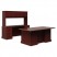 GENOA SERIES LEFT PEDESTAL DESK, 60W X 30D X 29H, DARK ESPRESSO
