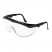 TOMAHAWK WRAPAROUND SAFETY GLASSES, BLACK NYLON FRAME, CLEAR LENS