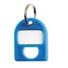 REPLACEMENT KEY TAGS, 3/4 X 1, PLASTIC, BLUE, 8/PACK