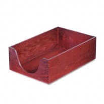 HARDWOOD LEGAL STACKABLE DESK TRAY, MAHOGANY