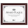 PLAQUE-IN-AN-INSTANT KIT W/CERTIFICATES/MATS, WOOD/ACRYLIC 10-1/2 X 13, MAHOGANY
