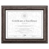 DOCUMENT FRAME, DESK/WALL, WOOD, 8-1/2 X 11, ANTIQUE CHARCOAL BRUSHED FINISH