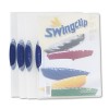 SWINGCLIP POLYPROPYLENE REPORT COVER, LETTER SIZE, CLEAR/DARK BLUE CLIP, 5/PACK