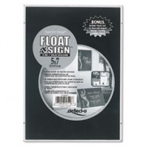 SUPERIOR IMAGE FLOAT-A-SIGN 4-IN-1 HOLDER, PLASTIC, 5 X 7, CLEAR