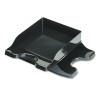 DOCUTRAY MULTI-DIRECTIONAL STACKING TRAY SET, TWO TIER, POLYSTYRENE, BLACK