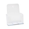 DOCUHOLDER FOR COUNTERTOP OR WALL MOUNT USE, 6-1/2W X 3-3/4D X 7-3/4H, CLEAR