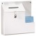 PLASTIC SUGGESTION BOX WITH LOCKING TOP, 13 3/4 X 3 5/8 X 13, WHITE