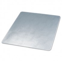 SUPERMAT STUDDED BEVELED MAT FOR MEDIUM PILE CARPET, 45W X 53H, CLEAR