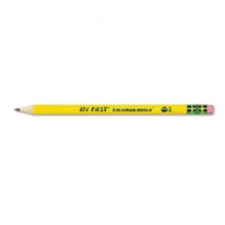 MY FIRST TICONDEROGA WOODCASE PENCIL, HB #2, YELLOW BARREL, 12/PACK