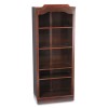 GOVERNOR'S SERIES OPEN BOOKCASE, LAMINATE, 5 SHELVES, 30W X 14D X 74H, MAHOGANY