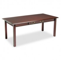 GOVERNOR'S SERIES TABLE DESK, 72W X 36D X 30H, MAHOGANY