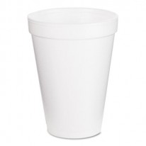DRINK FOAM CUPS, 12 OZ., WHITE, 40 BAGS OF 25/CARTON