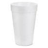 DRINK FOAM CUPS, 16 OZ., WHITE, 40 BAGS OF 25/CARTON