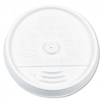 PLASTIC LIDS, FOR 16 OZ. HOT/COLD FOAM CUPS, SIP-THRU LID, WHITE, 1000/CARTON