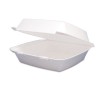 CARRYOUT FOOD CONTAINERS,FOAM HINGED 1-COMPARTMENT,8-3/8X7-7/8X3-1/4,200/CARTON