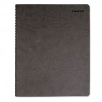 DUALVIEW WEEKLY/MONTHLY PLANNER, 8-1/2 X 11, GRAY, 2013