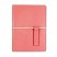 THINK PINK BONDED LEATHER JOURNAL, 100 3 1/2 X 5 1/8 PAGES, PINK COVER