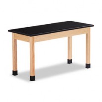 SCIENCE TABLE, RECTANGULAR, 54W X 24D X 30H, BLACK