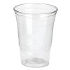 CLEAR PLASTIC PETE CUPS, COLD, 16 OZ., WISESIZE PACKS, 500/CARTON