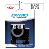 D1 PERMANENT HIGH-PERFORMANCE POLYESTER LABEL TAPE, 3/4IN X 18FT, BLACK ON WHITE