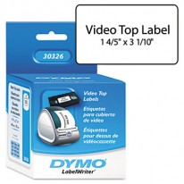 VHS TOP LABELS, 1-4/5 X 3-1/10, WHITE, 150/BOX