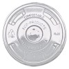 COMPOSTABLE COLD DRINK CUP LIDS, FLAT, CLEAR, 1000/CARTON