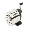 X-ACTO MANUAL PENCIL SHARPENER, TABLE- OR WALL-MOUNT, BLACK/CHROME