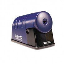 POWERHOUSE DESKTOP ELECTRIC PENCIL SHARPENER, TRANSLUCENT BLUE