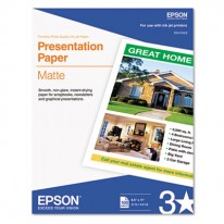 MATTE PRESENTATION PAPER, 27 LBS., MATTE, 8-1/2 X 11, 100 SHEETS/PACK