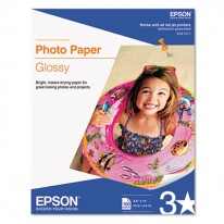 GLOSSY PHOTO PAPER, 60 LBS., GLOSSY, 8-1/2 X 11, 100 SHEETS/PACK